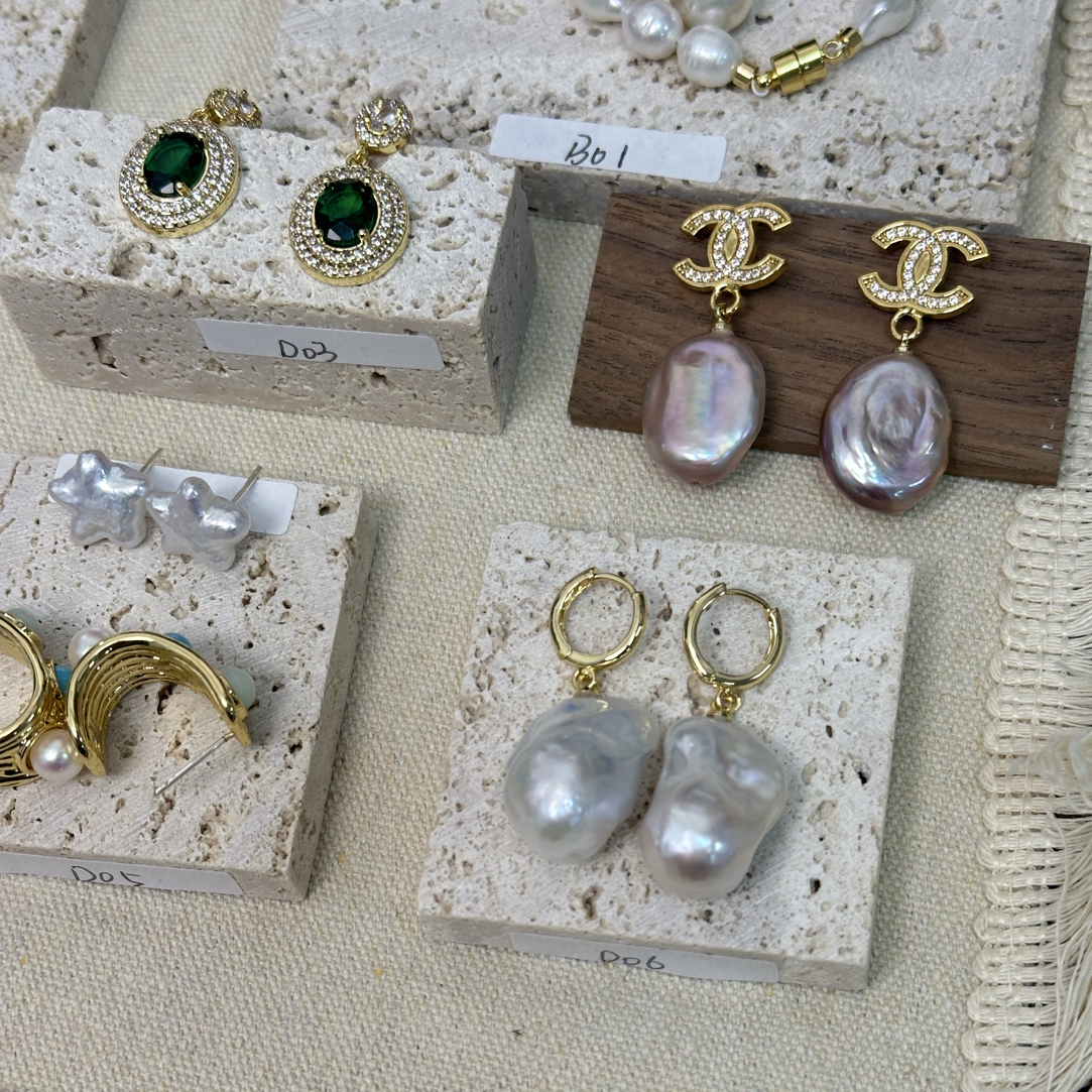 铜合金耳饰 韩国出口小众设计款耳饰（按编码拍）