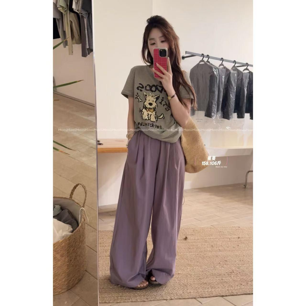 【mooi】'西高地'春夏新款韩版ins风小众设计感T恤