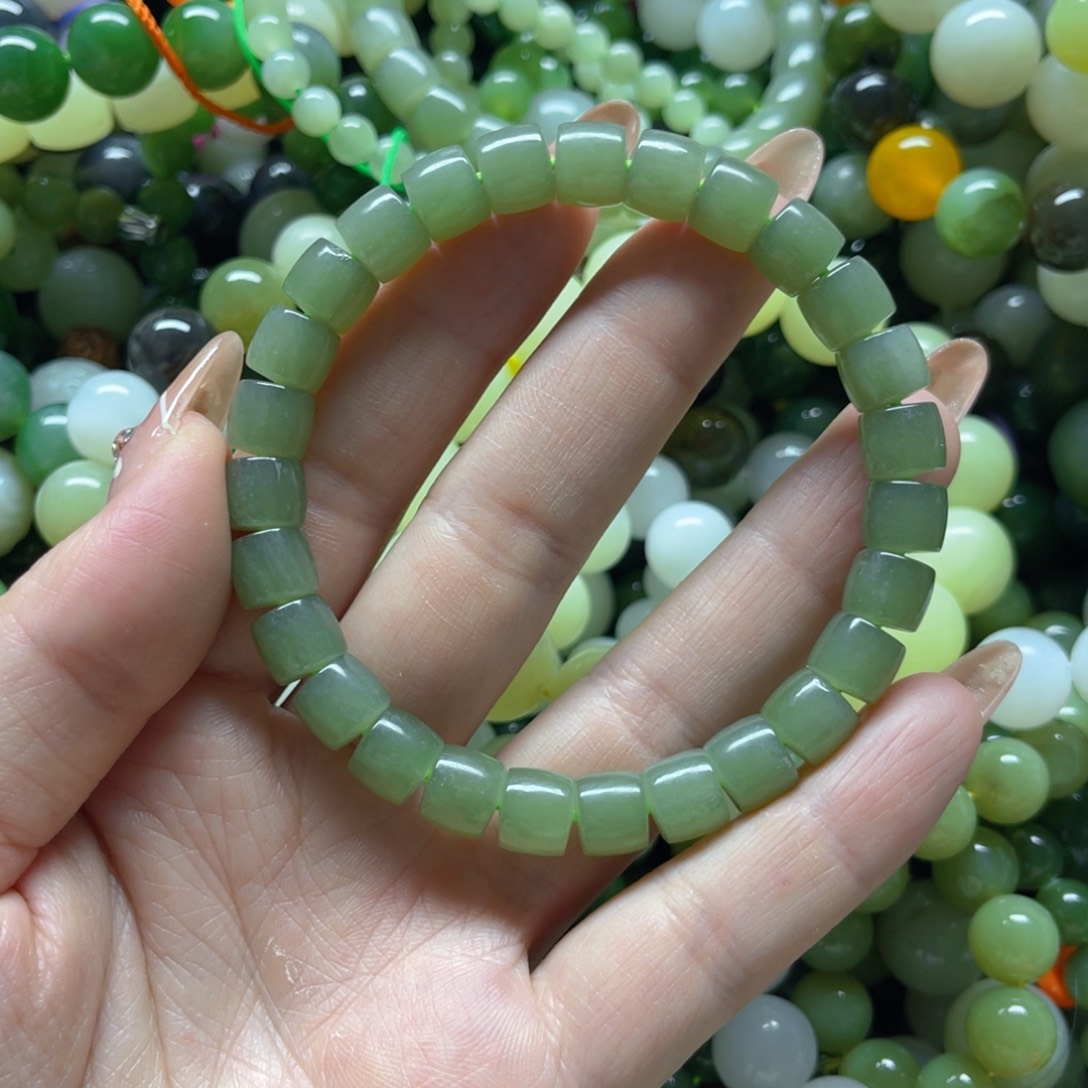 和田玉手串未镶嵌