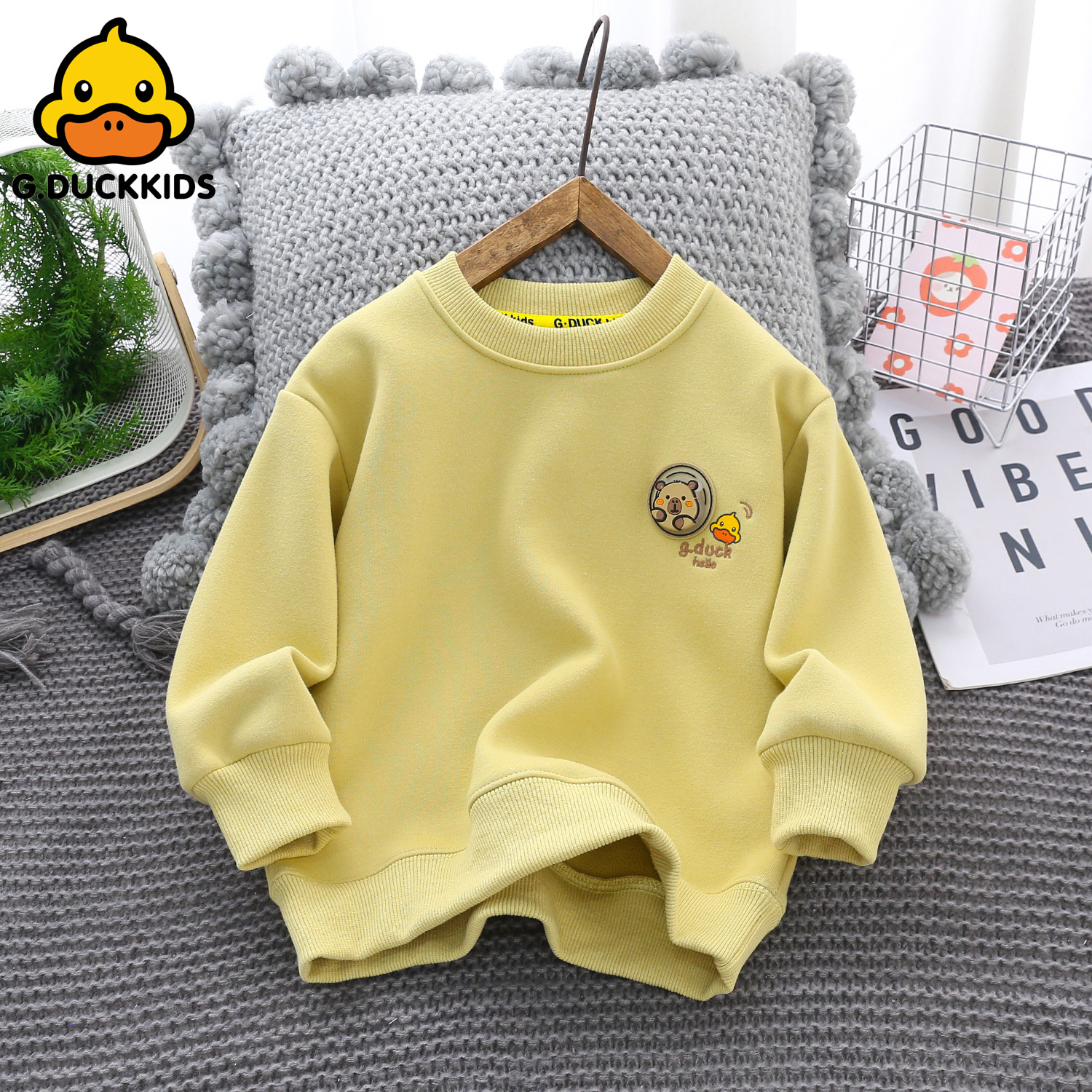 （直播链接）一件加绒小黄鸭奥特曼2025冬款新款加绒童装