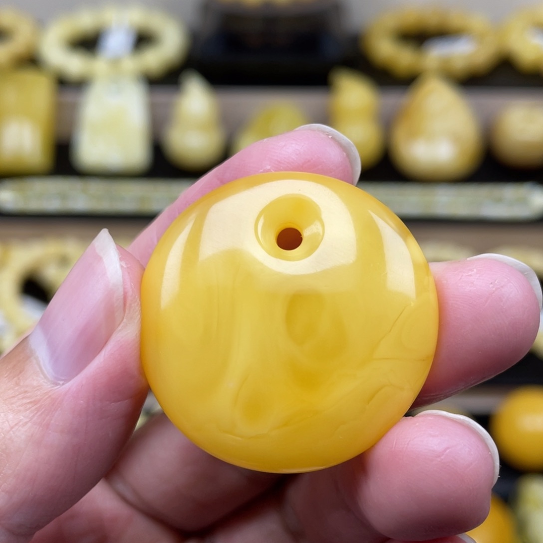 琥珀裸石未镶嵌琥珀蜜蜡