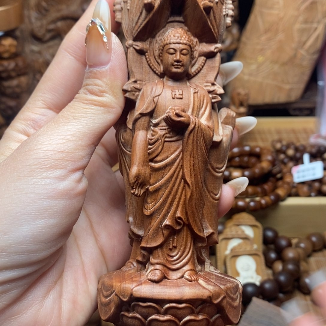 檀香木把件垚*微瑕摆件