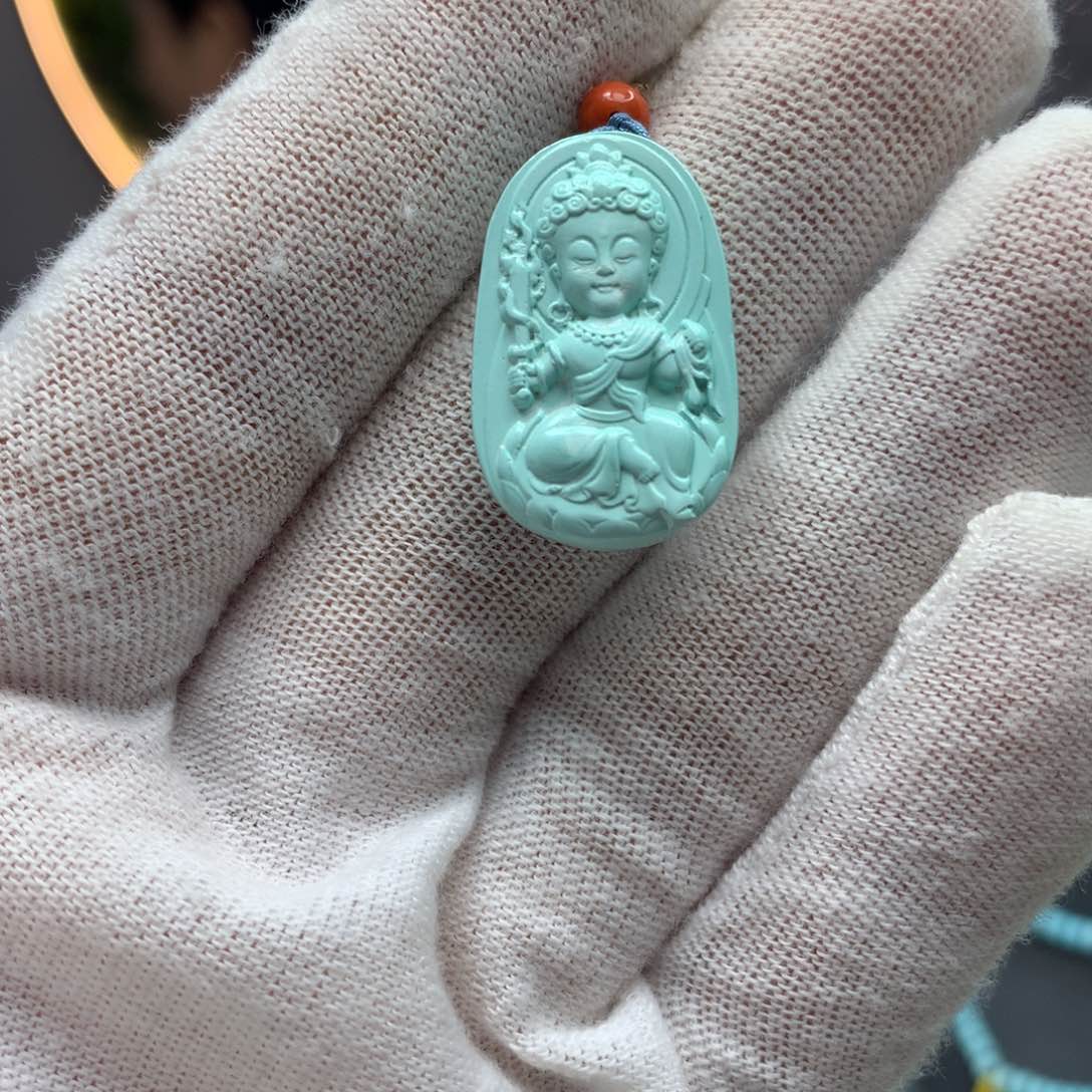 绿松石挂件未镶嵌