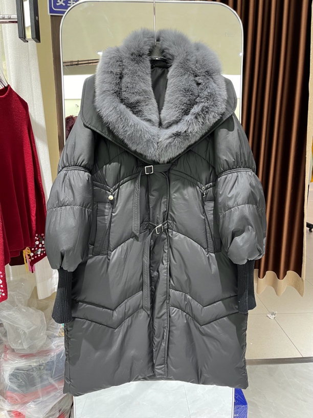 长款针织袖口外套