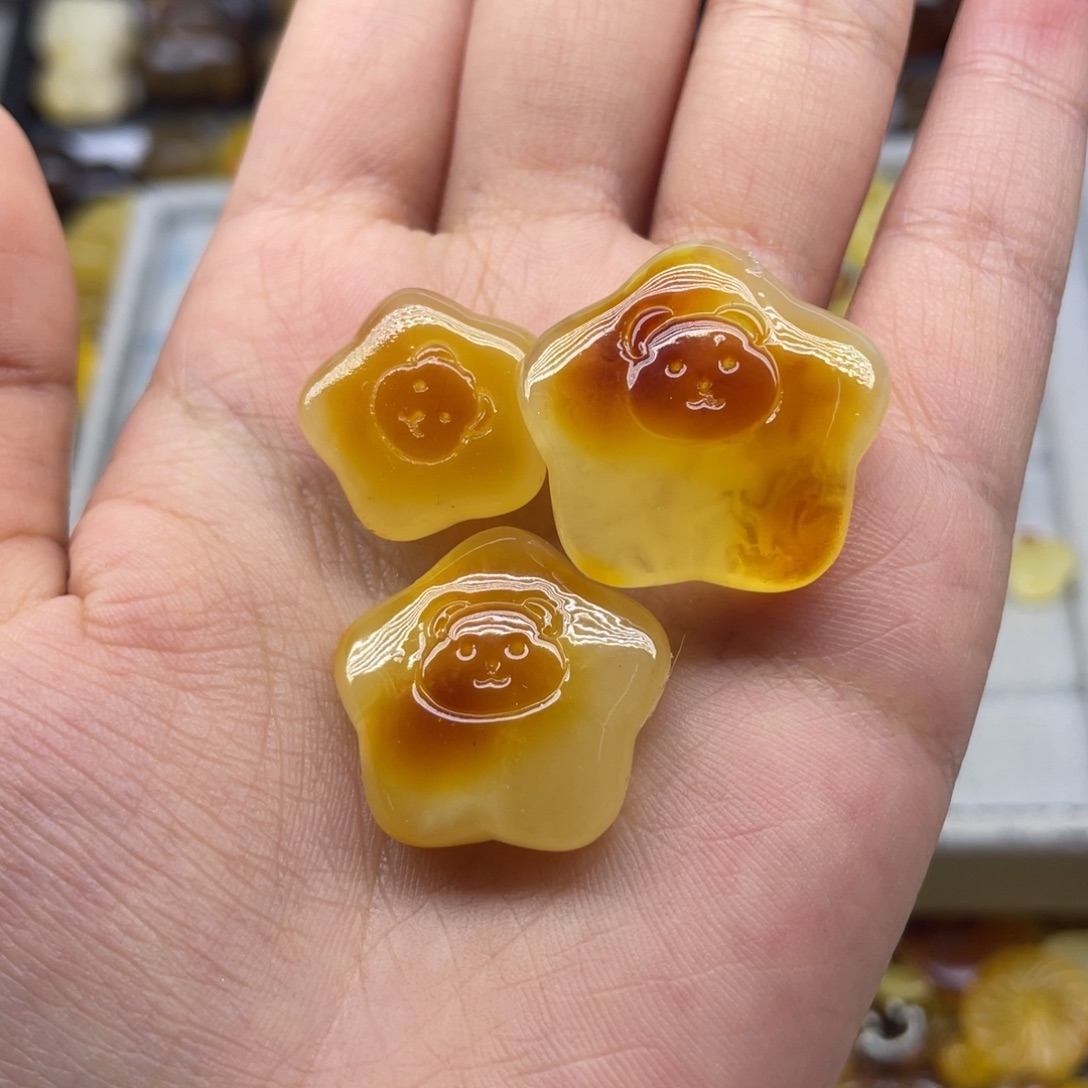 琥珀未镶嵌裸石天然琥珀蜜蜡