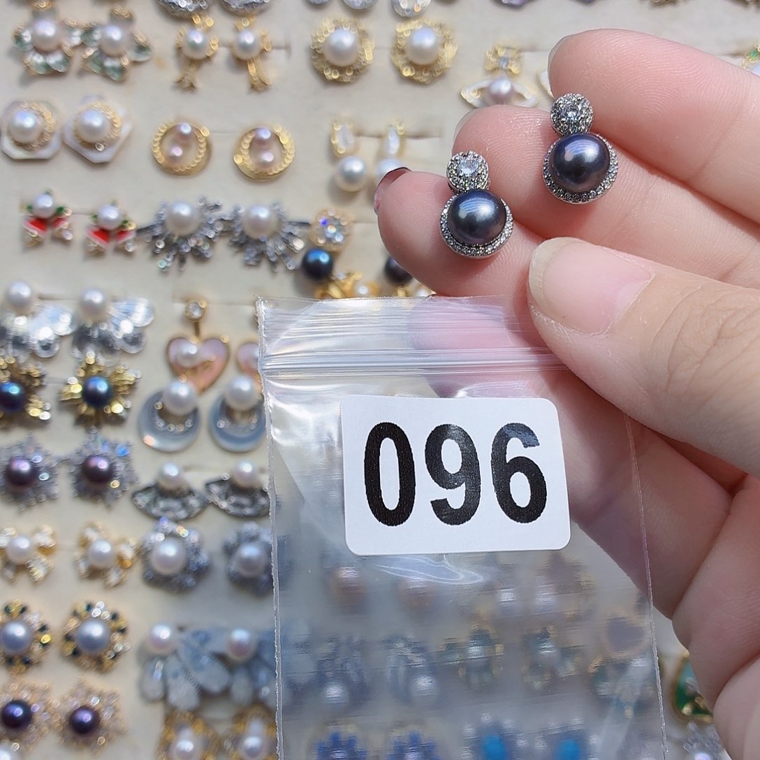 耳饰合金淡水珍珠