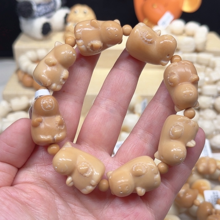 菩提根/象牙果吊坠1-26-10 卡皮全品风华色