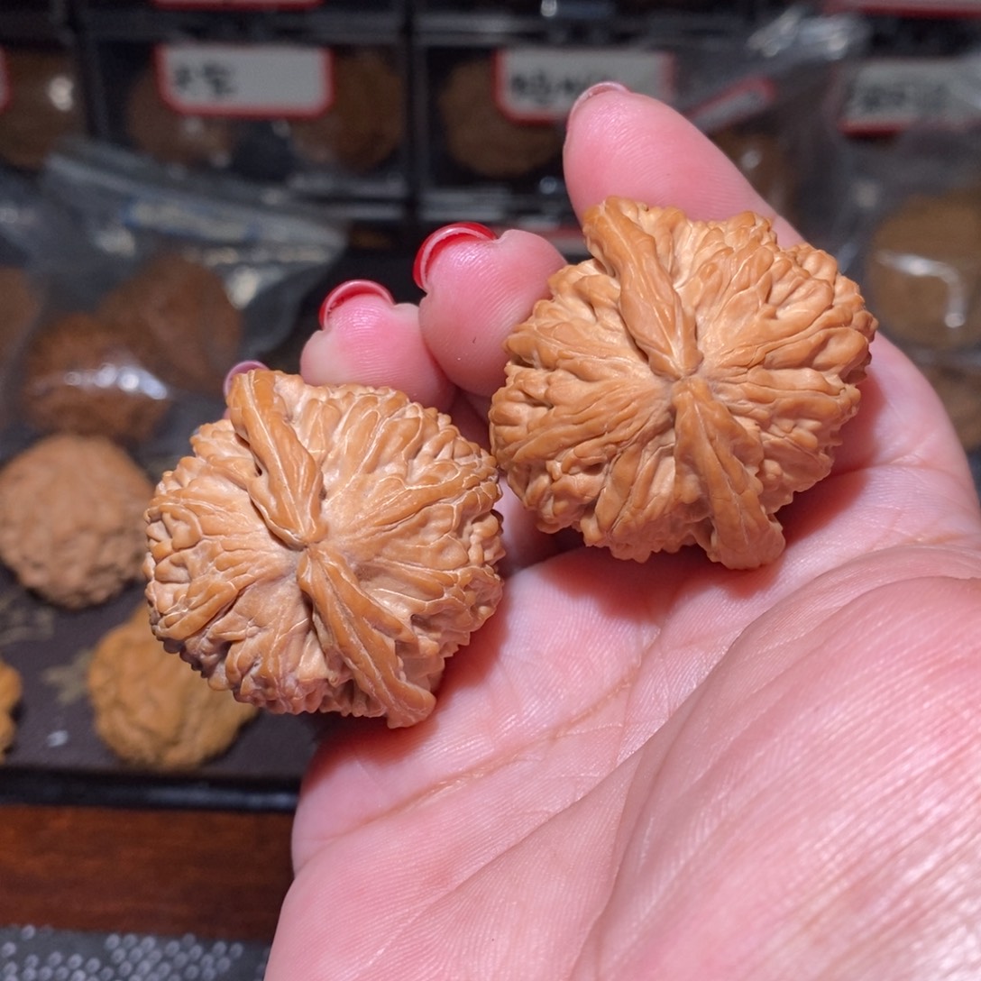亿***滴文玩核桃把件球白