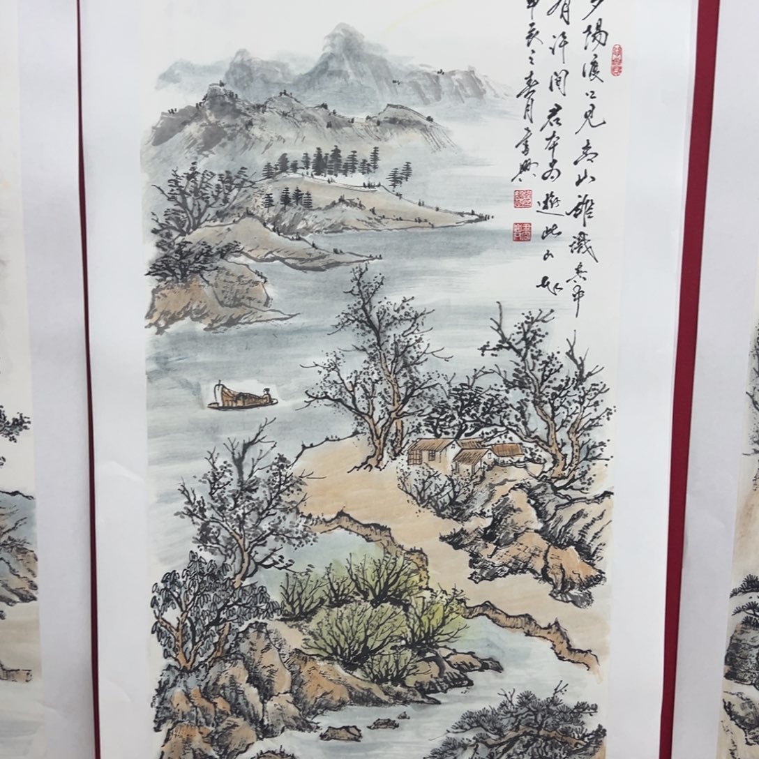 国画绘画作品多次