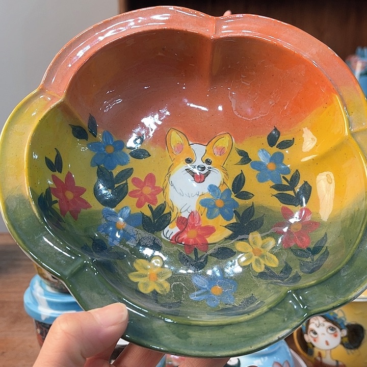 陶景德镇釉下手绘陶瓷 