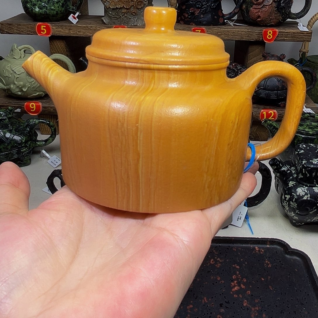 石材松花石德钟壶240c连孔