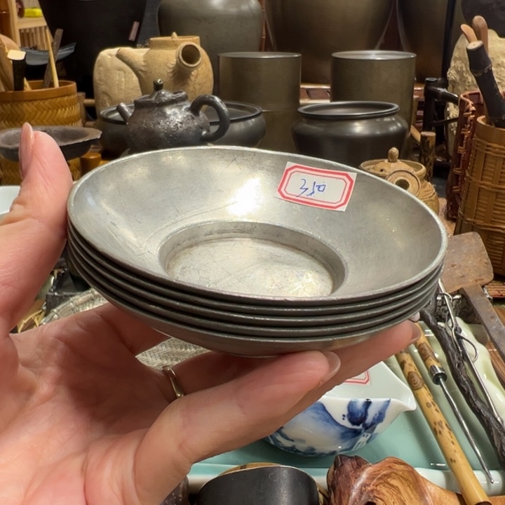 水***、锡茶托茶器茶器茶