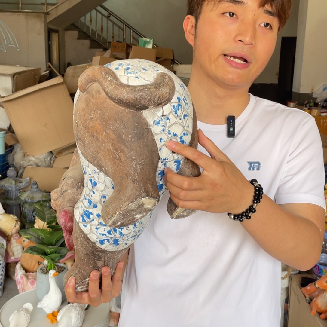【闪购商品】陶瓷摆件青花猫咪摆件