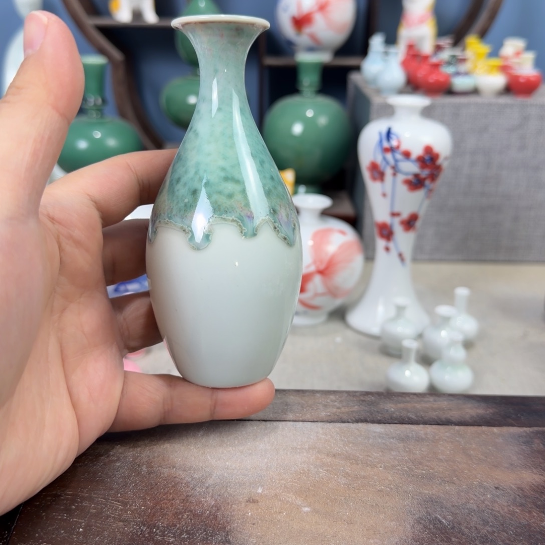 陶瓷手工小花器摆件