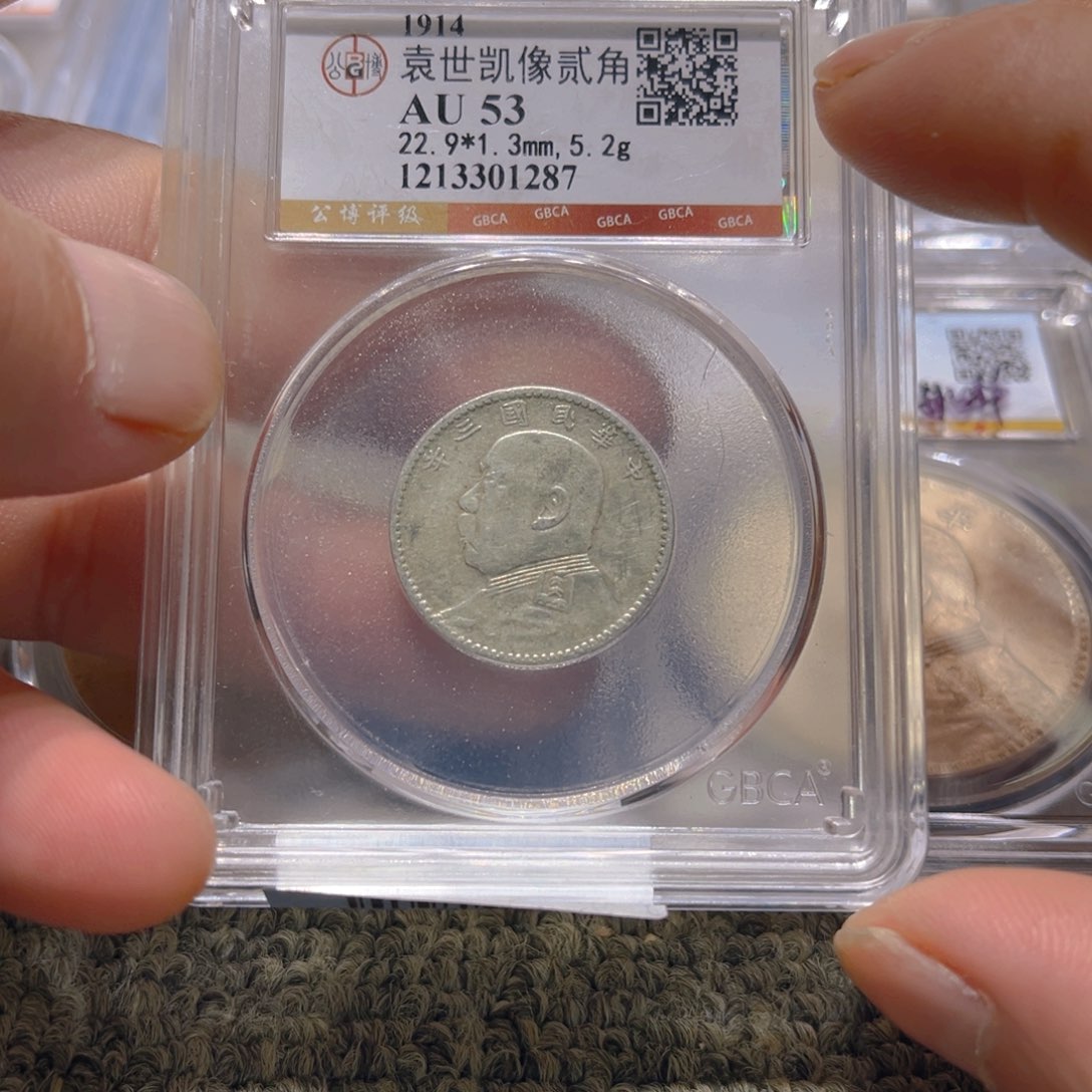 银嵘皖韵大头两角银币一枚287