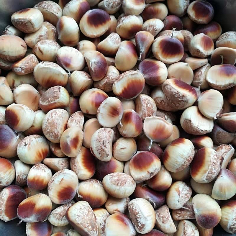 信阳光山本地新鲜现摘清甜可口好剥皮白皮板栗米