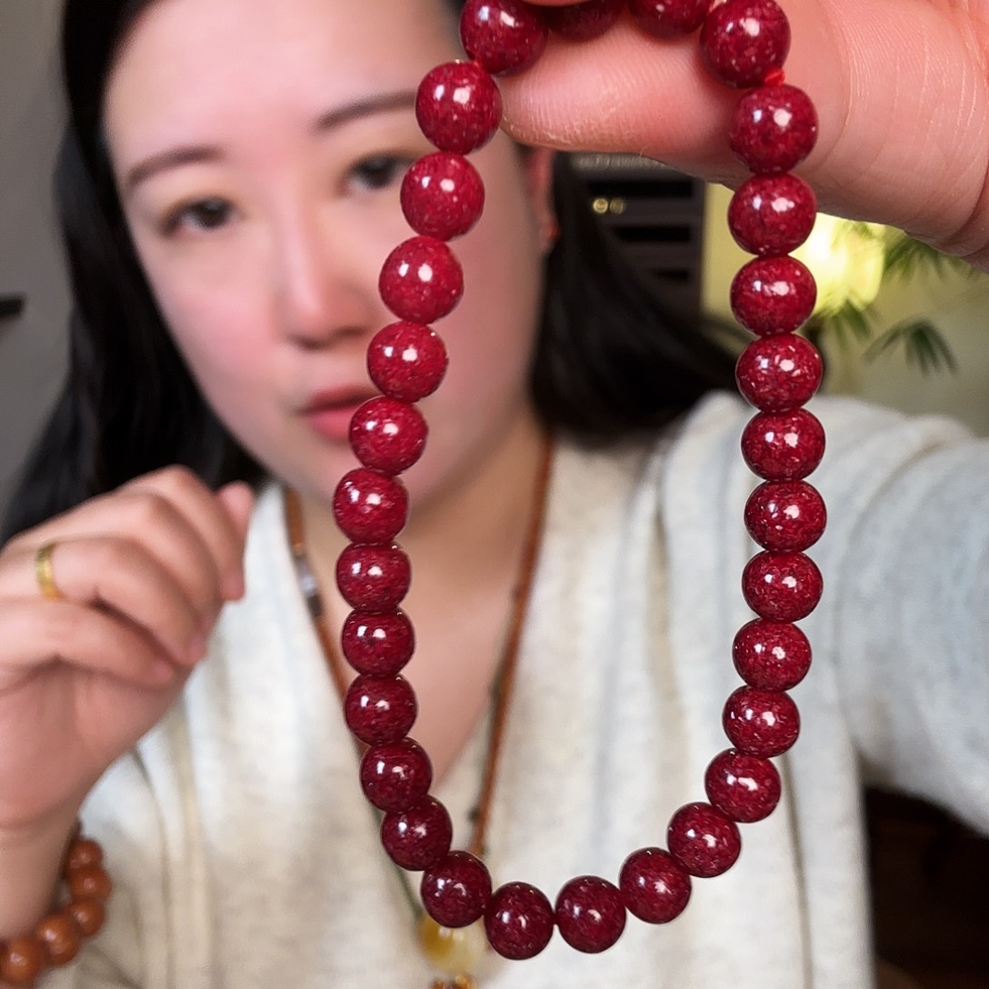 *****琥珀未镶嵌裸石手串