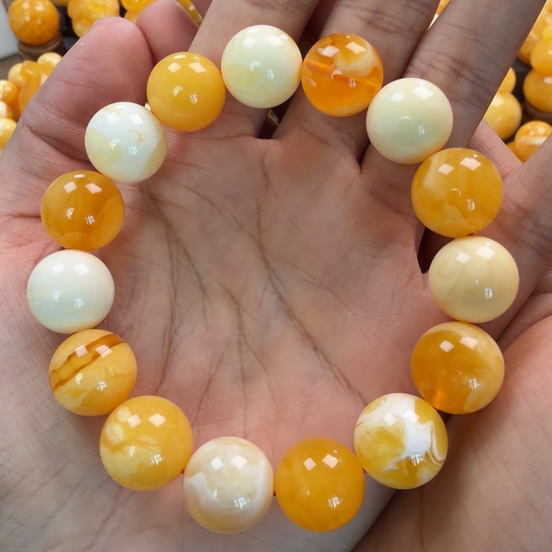 琥珀未镶嵌珠宝奇石15mm