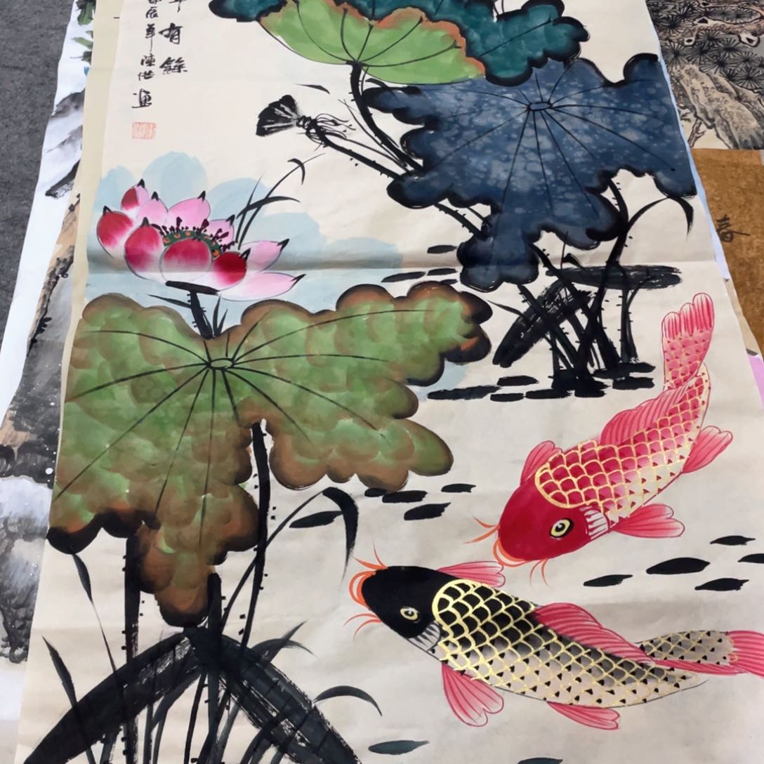 国画国画作品画心一张