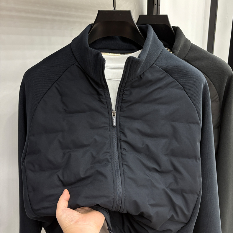 男士秋冬季羊毛填充棉服男款轻薄棉袄保暖时尚百搭休闲棉服冬外套