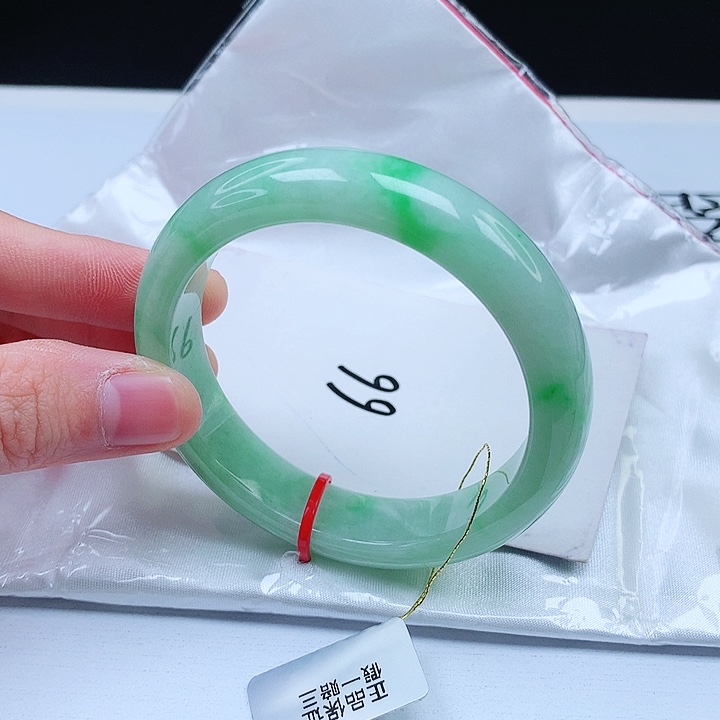 翡翠手镯未镶嵌缅甸天然a货手镯53