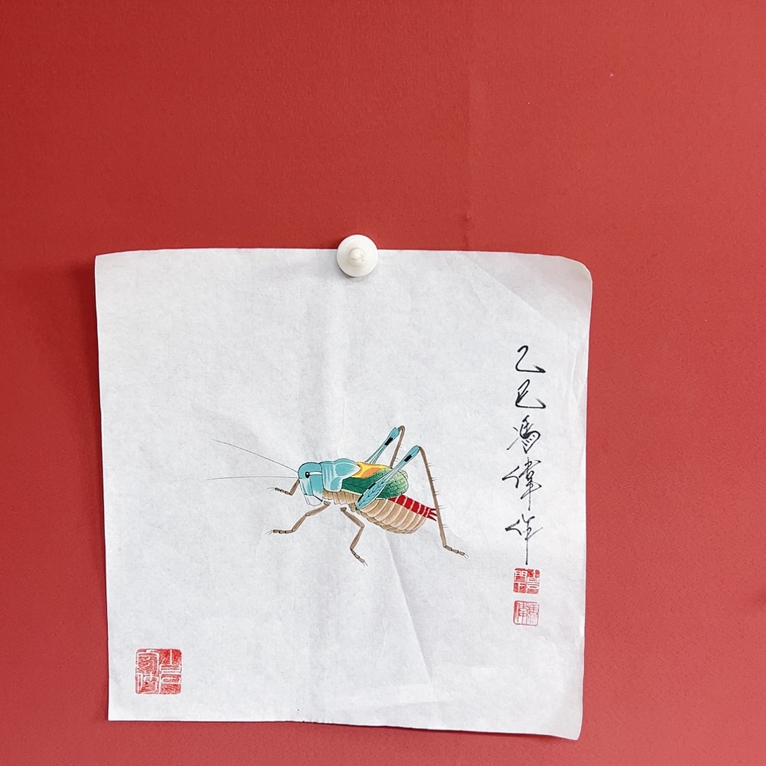 国画冯伟老师亲笔手绘国画作品慧