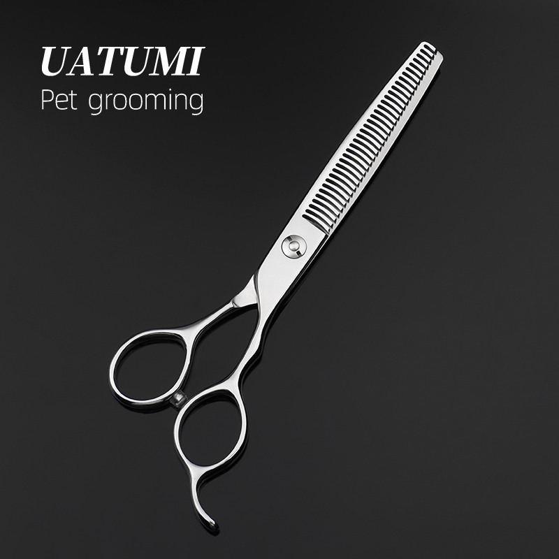 UATUMI 6.5寸专业宠物剪刀牙剪打薄蓬蓬剪宠物师专业狗狗修毛剪
