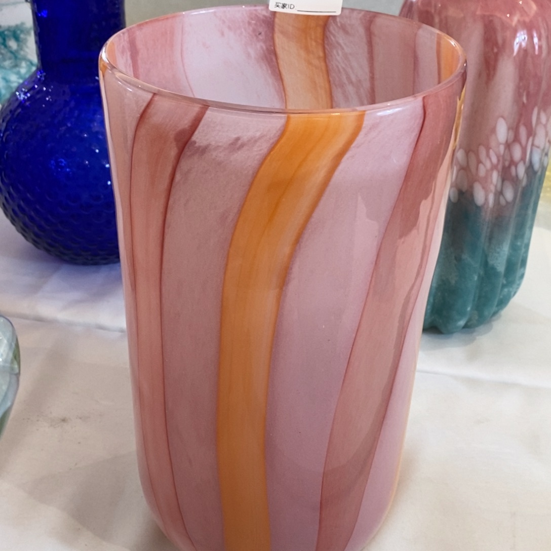 手工古法琉璃花器高32.5口16