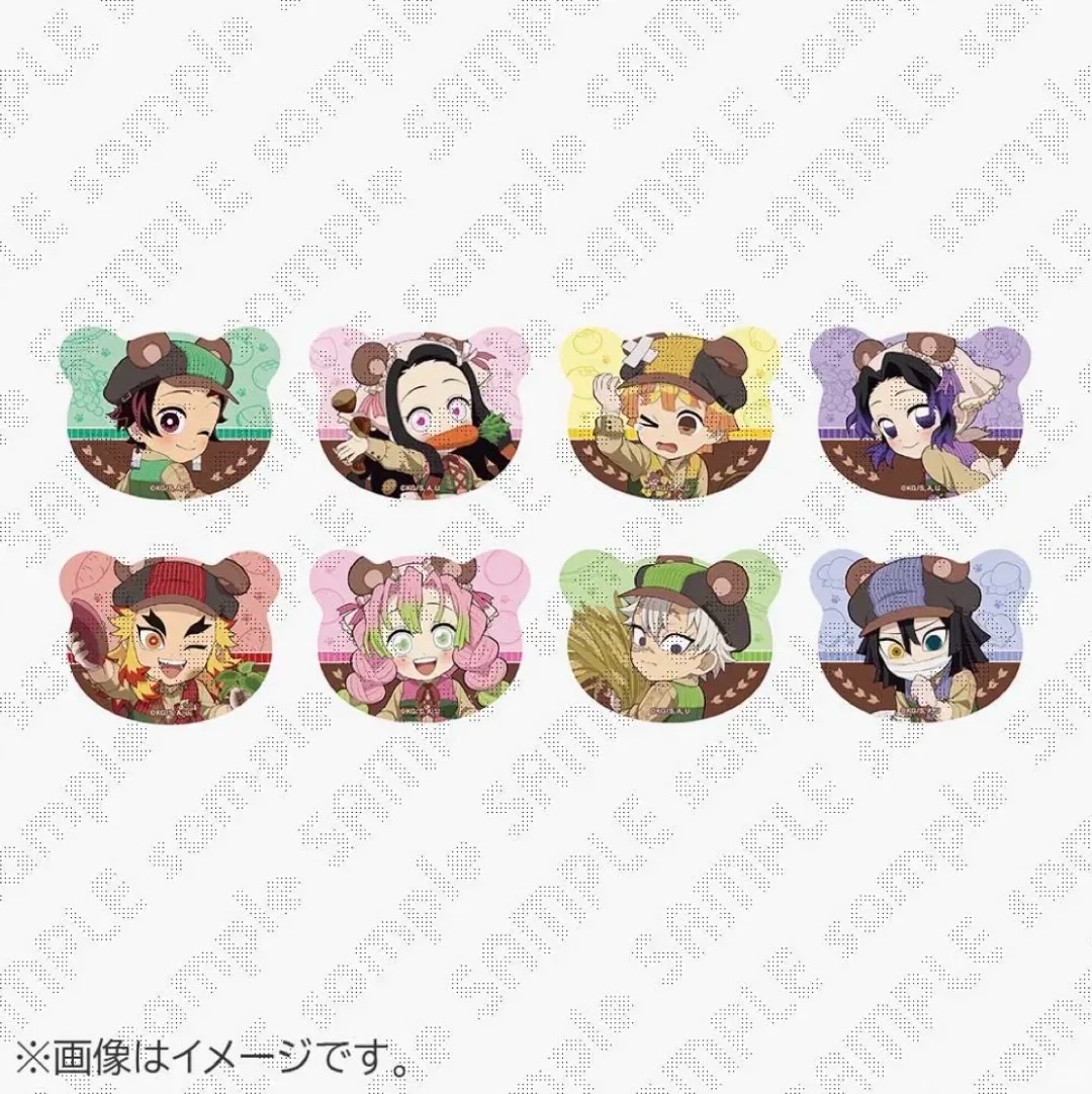 【鬼灭之刃】沪版 鬼灭最新秋收祭熊耳吧唧徽章盲盒（直播间代拆）