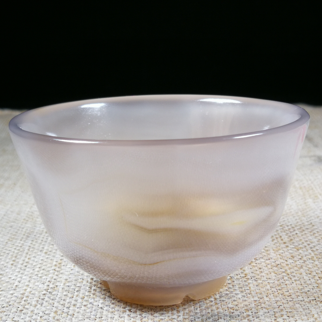 冰种玛瑙主人杯客杯琉璃杯