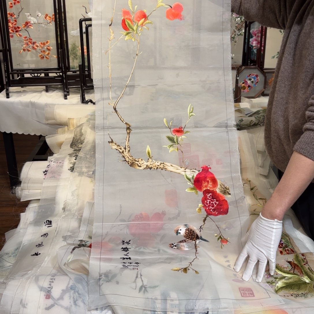 织绣纯手工制作工艺