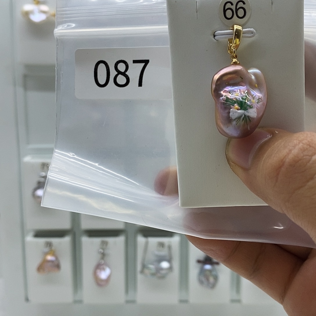 淡水珍珠巴洛克珍珠001合金