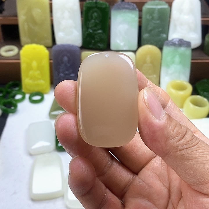 和田玉未镶嵌挂件孙*文