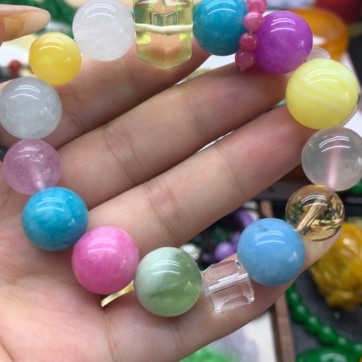 合金颈饰玛瑙/玉髓吊坠