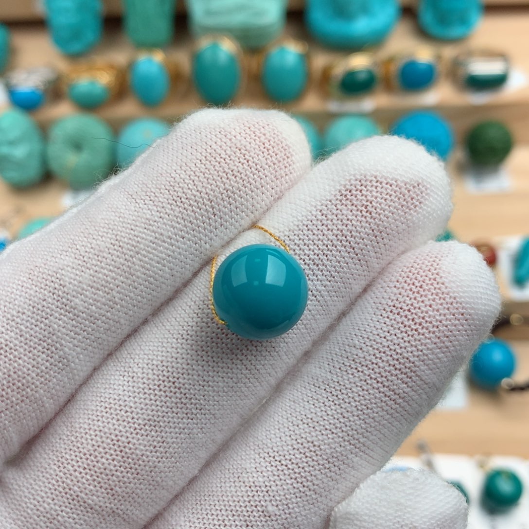 绿松石配饰未镶嵌11.3mm