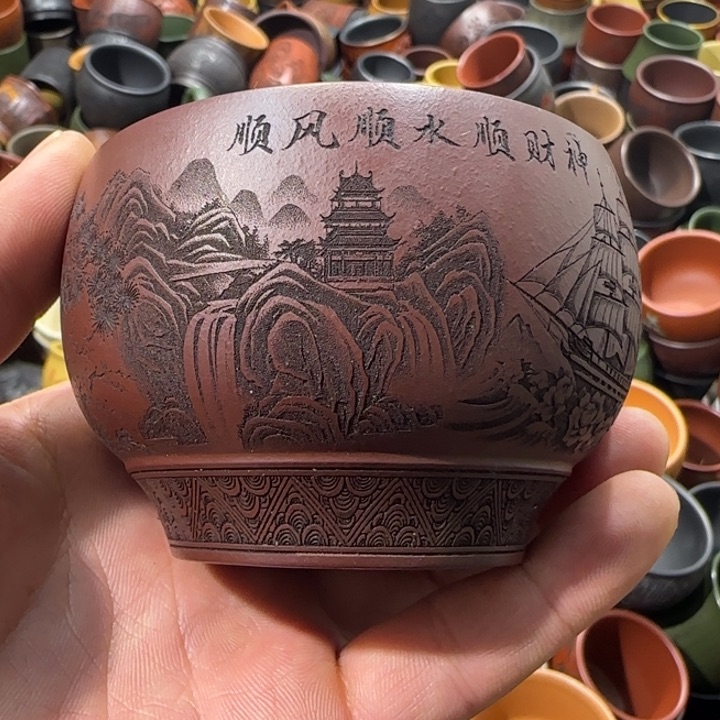 茶杯紫砂全手工制作工艺