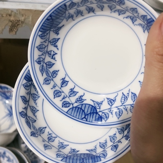 盘4寸手绘碟两个陶瓷