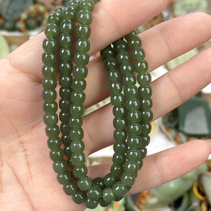 【闪购商品】透闪石质玉手串未镶嵌
