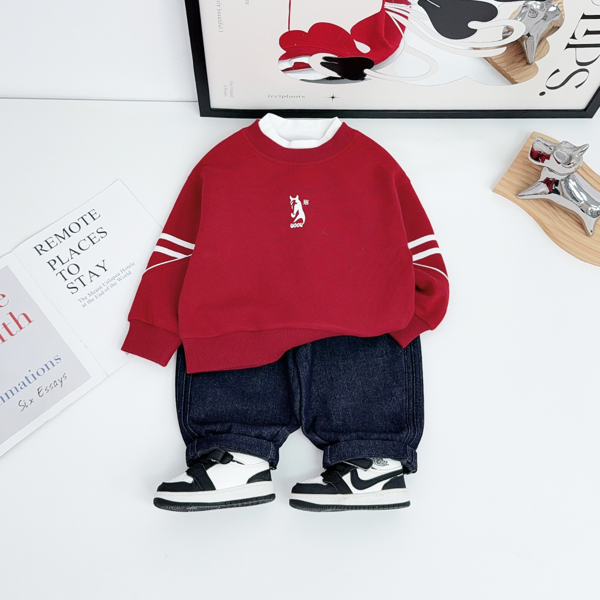 儿童卫衣长袖2026新款春装男童春秋上衣潮 BQ2631Y悠悠童话