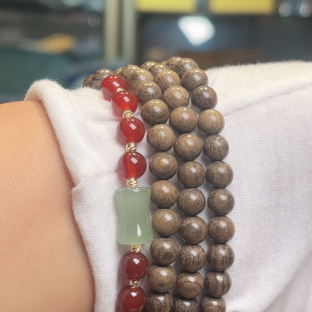 金丝楠阴沉木0.6念珠108颗