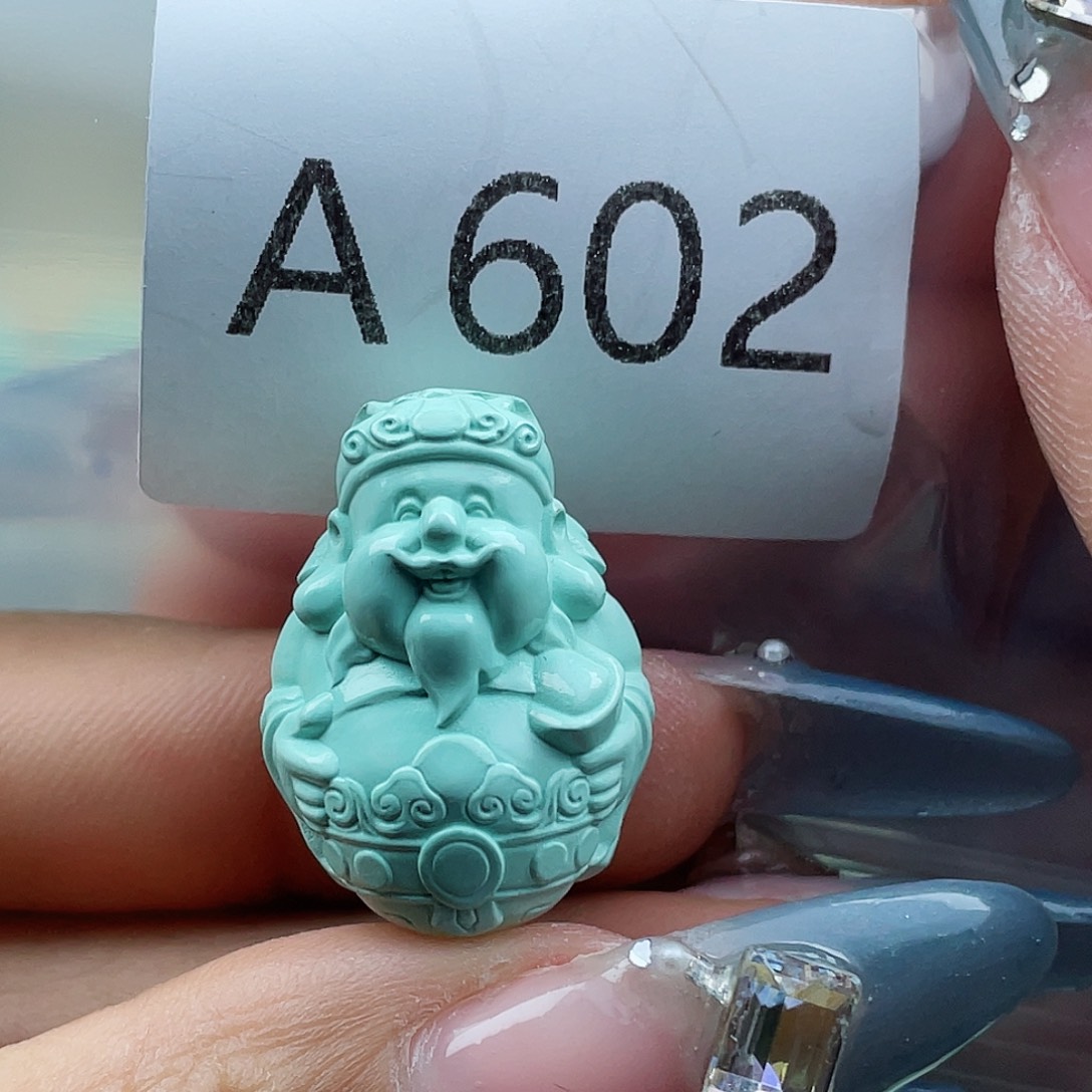 未镶嵌绿松石珠宝奇石饼*