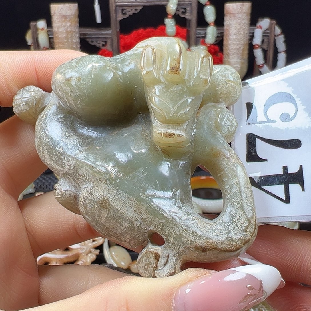 和田玉未镶嵌挂件