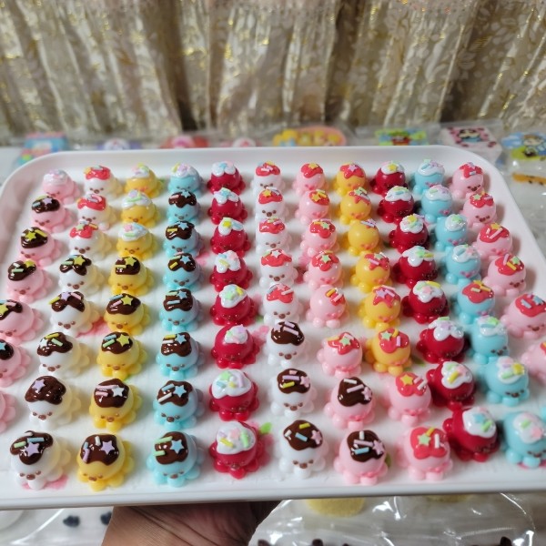 【小章鱼随机10个】选择困难症优选食品级硅胶捏捏微瑕售出不退换福