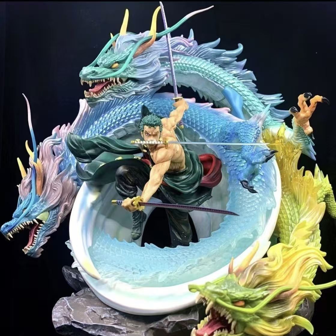 海贼王 三龙索隆 手办模玩摆件 20cm X