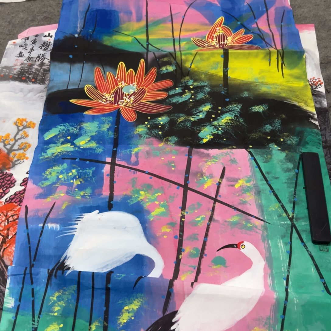 国画国画作品画心一张