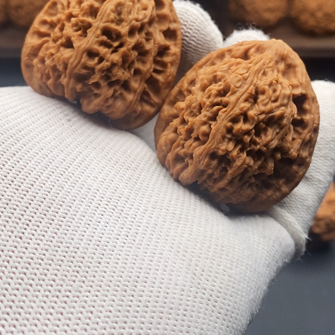 铃***铛吊坠文玩核桃39三角