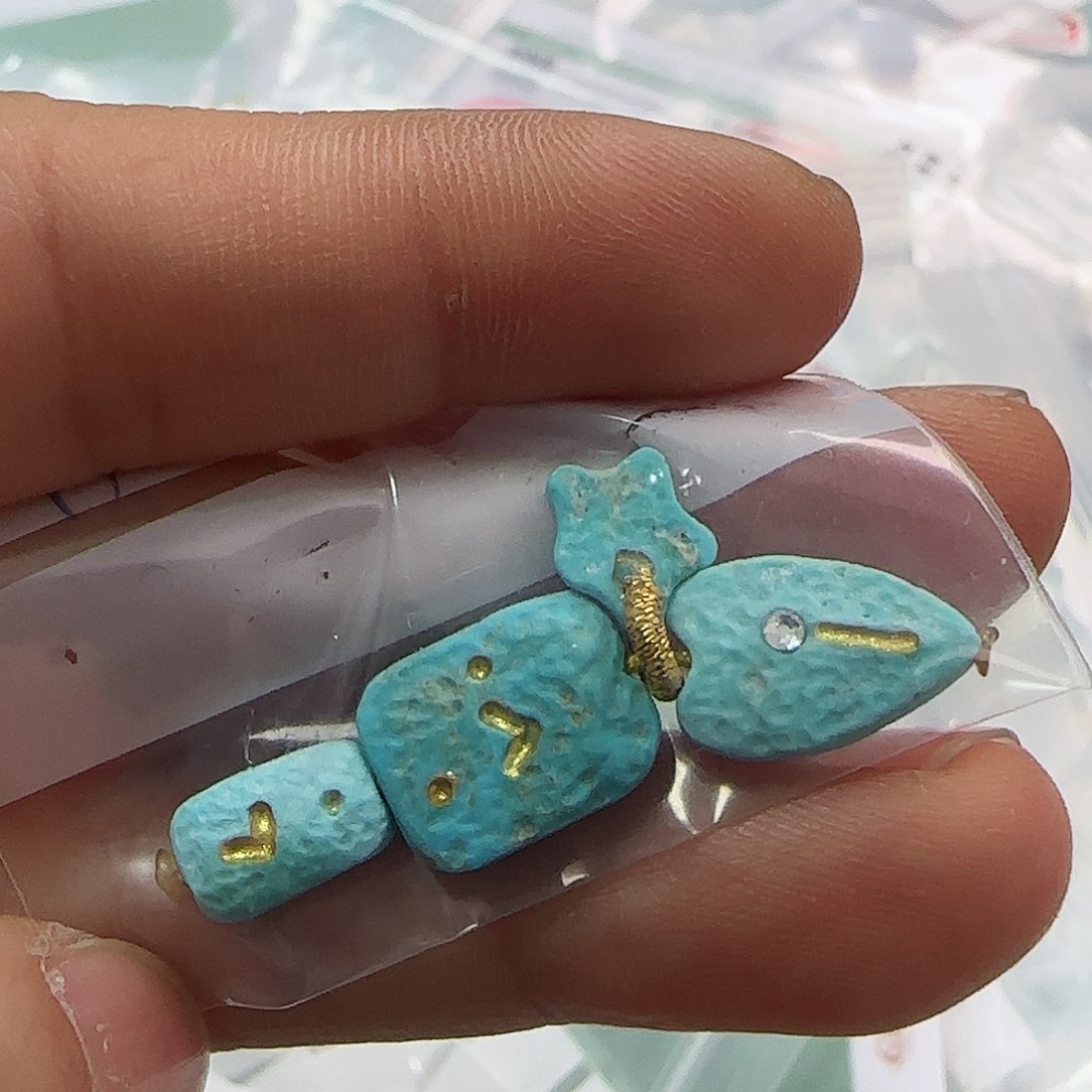绿松石珠宝半成品未镶嵌