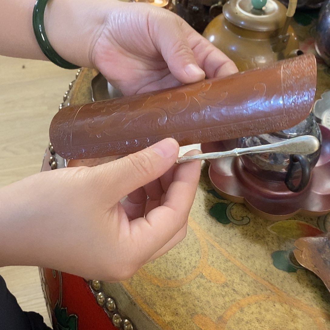 任和堂纯紫铜茶则66666