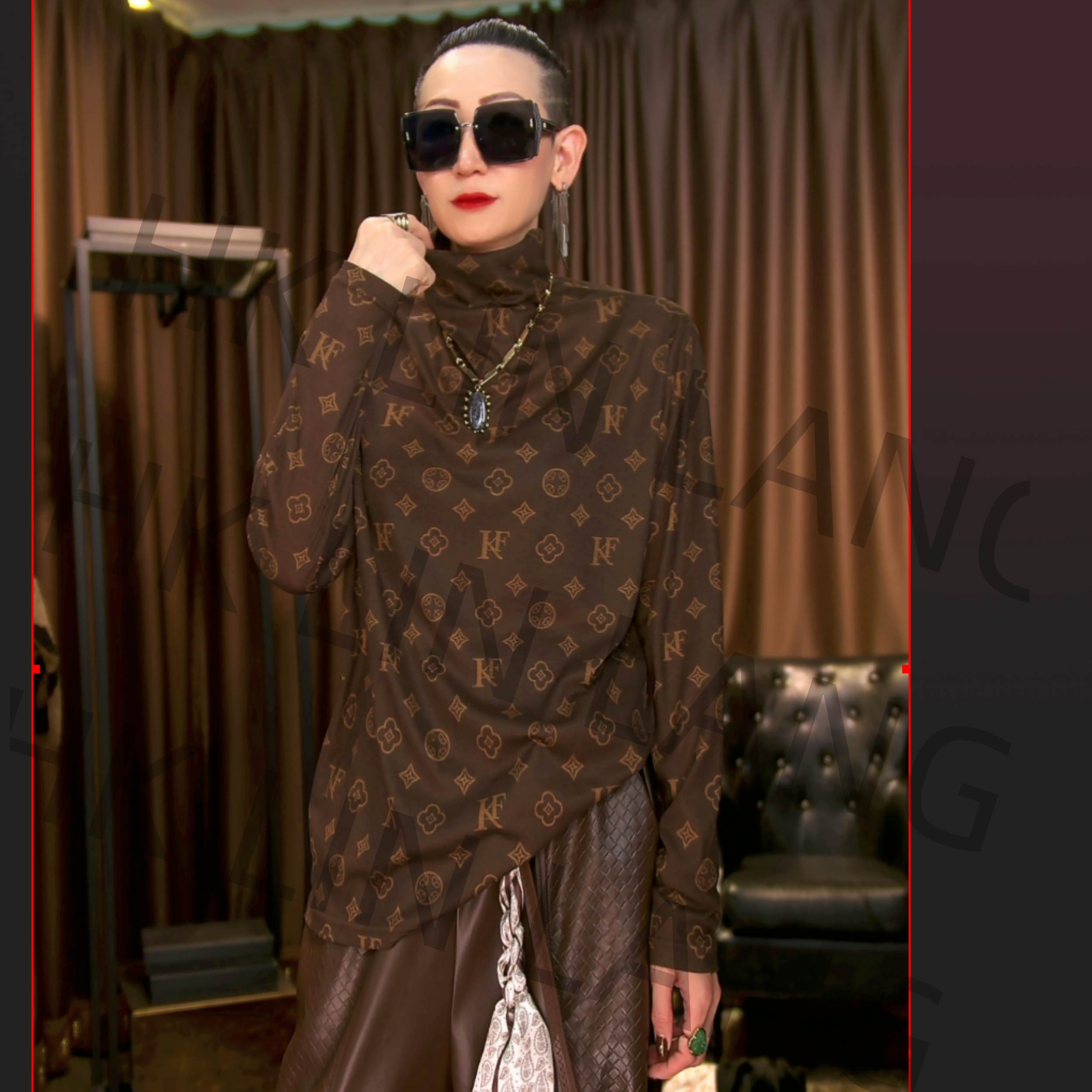 香港LinLang伦哥私定 I 轻奢长袖百搭针织打底衫2820#