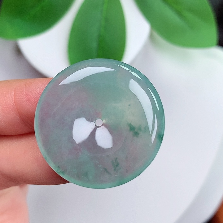 颈饰未镶嵌翡翠平安扣29.5x5.3mm